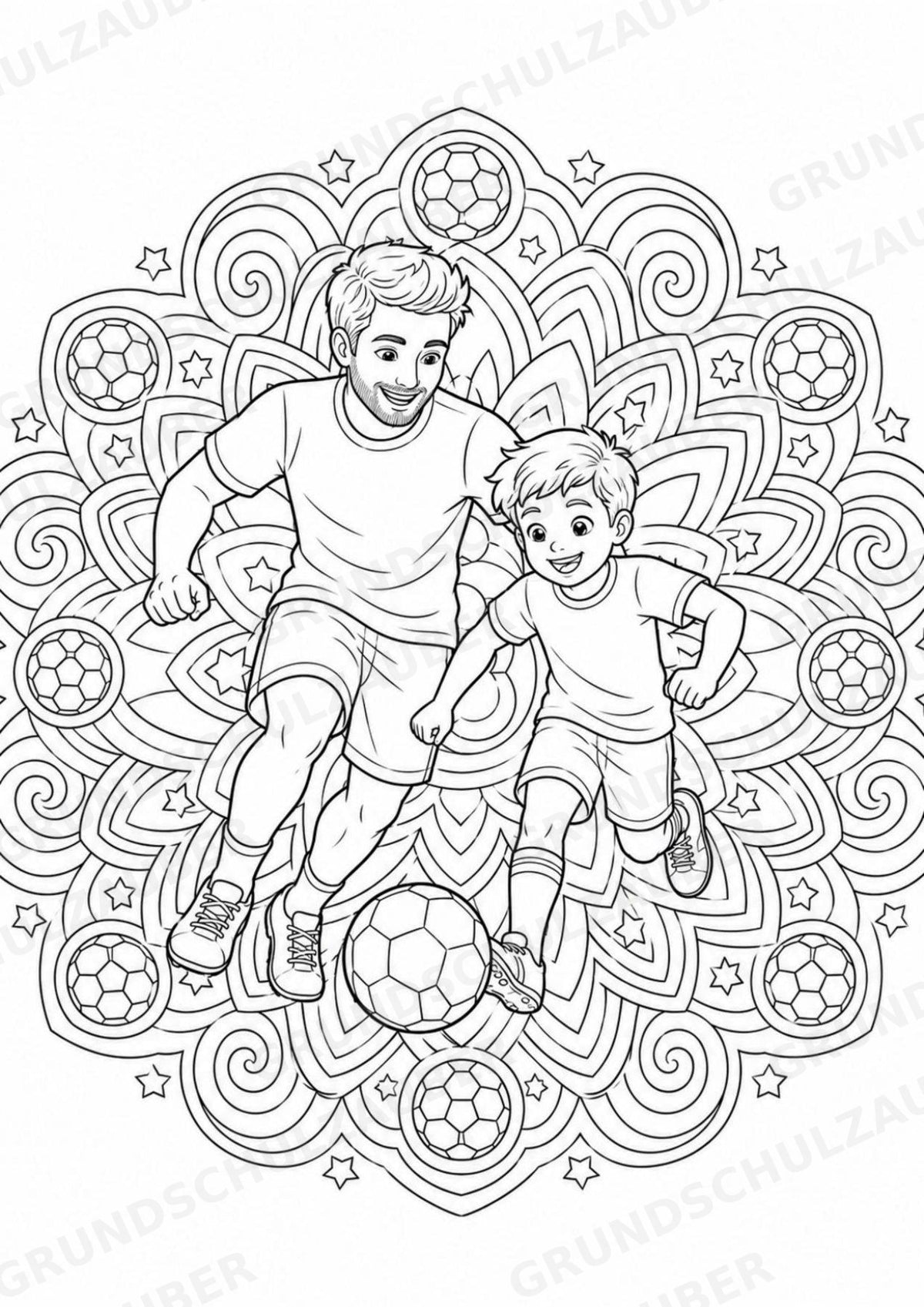 Vatertag Mandalas Ausmalbilder – Feste und Feiertage – 15 Malvorlagen – Materialseite 6