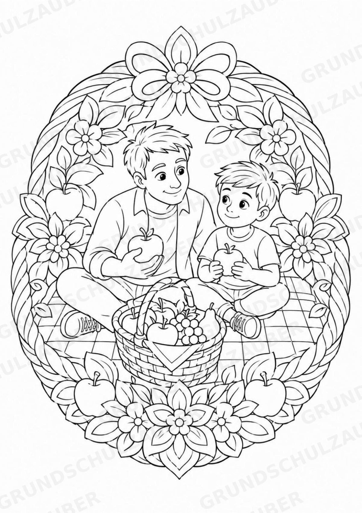 Vatertag Mandalas Ausmalbilder – Feste und Feiertage – 15 Malvorlagen – Materialseite 15