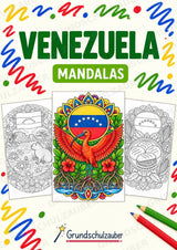 Venezuela Mandalas Ausmalbilder – Länder und Kulturen – 15 Malvorlagen – Cover
