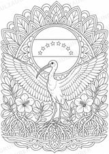 Venezuela Mandalas Ausmalbilder – Länder und Kulturen – 15 Malvorlagen – Materialseite 3