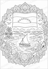 Venezuela Mandalas Ausmalbilder – Länder und Kulturen – 15 Malvorlagen – Materialseite 9