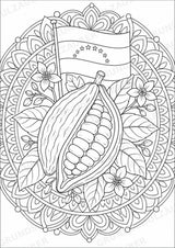 Venezuela Mandalas Ausmalbilder – Länder und Kulturen – 15 Malvorlagen – Materialseite 10