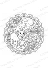 Vietnam Mandalas Ausmalbilder – Länder und Kulturen – 15 Malvorlagen – Materialseite 7