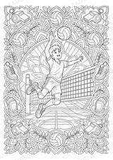 Volleyball Mandalas Ausmalbilder – Sport – 15 Malvorlagen – Materialseite 3