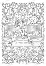 Volleyball Mandalas Ausmalbilder – Sport – 15 Malvorlagen – Materialseite 5