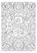 Volleyball Mandalas Ausmalbilder – Sport – 15 Malvorlagen – Materialseite 11