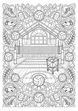 Volleyball Mandalas Ausmalbilder – Sport – 15 Malvorlagen – Materialseite 13