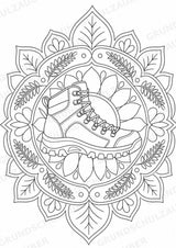 Wandern Mandalas Ausmalbilder – Sport – 15 Malvorlagen – Materialseite 3
