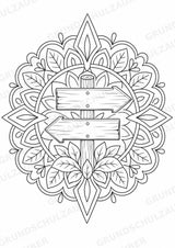 Wandern Mandalas Ausmalbilder – Sport – 15 Malvorlagen – Materialseite 9