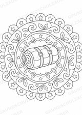 Wandern Mandalas Ausmalbilder – Sport – 15 Malvorlagen – Materialseite 12