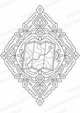 Wandern Mandalas Ausmalbilder – Sport – 15 Malvorlagen – Materialseite 14