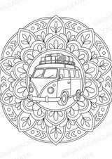 Wandern Mandalas Ausmalbilder – Sport – 15 Malvorlagen – Materialseite 16