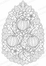 Wassermelone Mandalas Ausmalbilder – Obst – 15 Malvorlagen – Materialseite 14