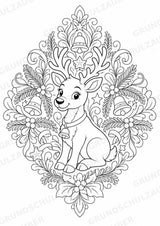 Weihnachten Mandalas Ausmalbilder – Feste und Feiertage – 15 Malvorlagen – Materialseite 4