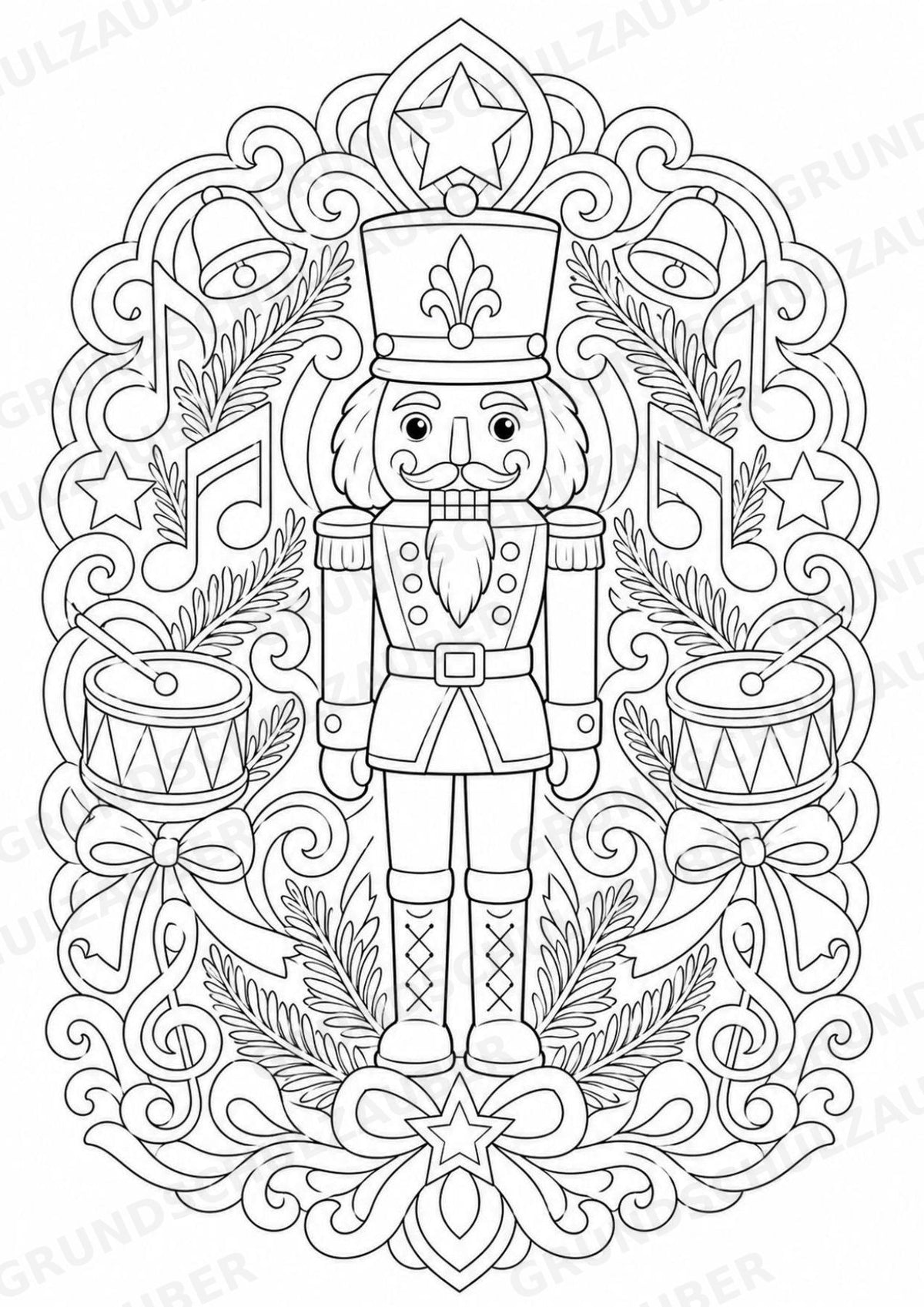 Weihnachten Mandalas Ausmalbilder – Feste und Feiertage – 15 Malvorlagen – Materialseite 8