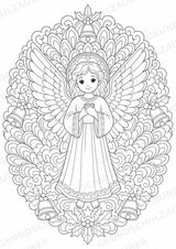 Weihnachten Mandalas Ausmalbilder – Feste und Feiertage – 15 Malvorlagen – Materialseite 13