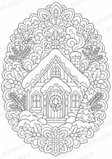 Weihnachten Mandalas Ausmalbilder – Feste und Feiertage – 15 Malvorlagen – Materialseite 14