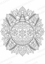 Weihnachten Mandalas Ausmalbilder – Feste und Feiertage – 15 Malvorlagen – Materialseite 15