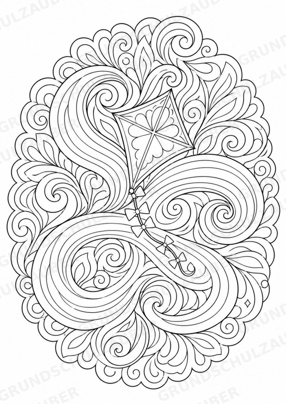 Wetter Mandalas Ausmalbilder – Wetter und Jahreszeiten – 15 Malvorlagen – Materialseite 6