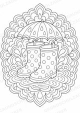 Wetter Mandalas Ausmalbilder – Wetter und Jahreszeiten – 15 Malvorlagen – Materialseite 13