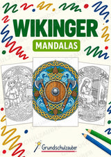 Wikinger Mandalas Ausmalbilder – Geschichte und Kulturen – 15 Malvorlagen – Cover