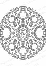Wikinger Mandalas Ausmalbilder – Geschichte und Kulturen – 15 Malvorlagen – Materialseite 12