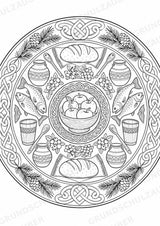 Wikinger Mandalas Ausmalbilder – Geschichte und Kulturen – 15 Malvorlagen – Materialseite 15