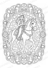 Wilder Westen Mandalas Ausmalbilder – Geschichte – 15 Malvorlagen – Materialseite 2