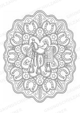 Wilder Westen Mandalas Ausmalbilder – Geschichte – 15 Malvorlagen – Materialseite 7