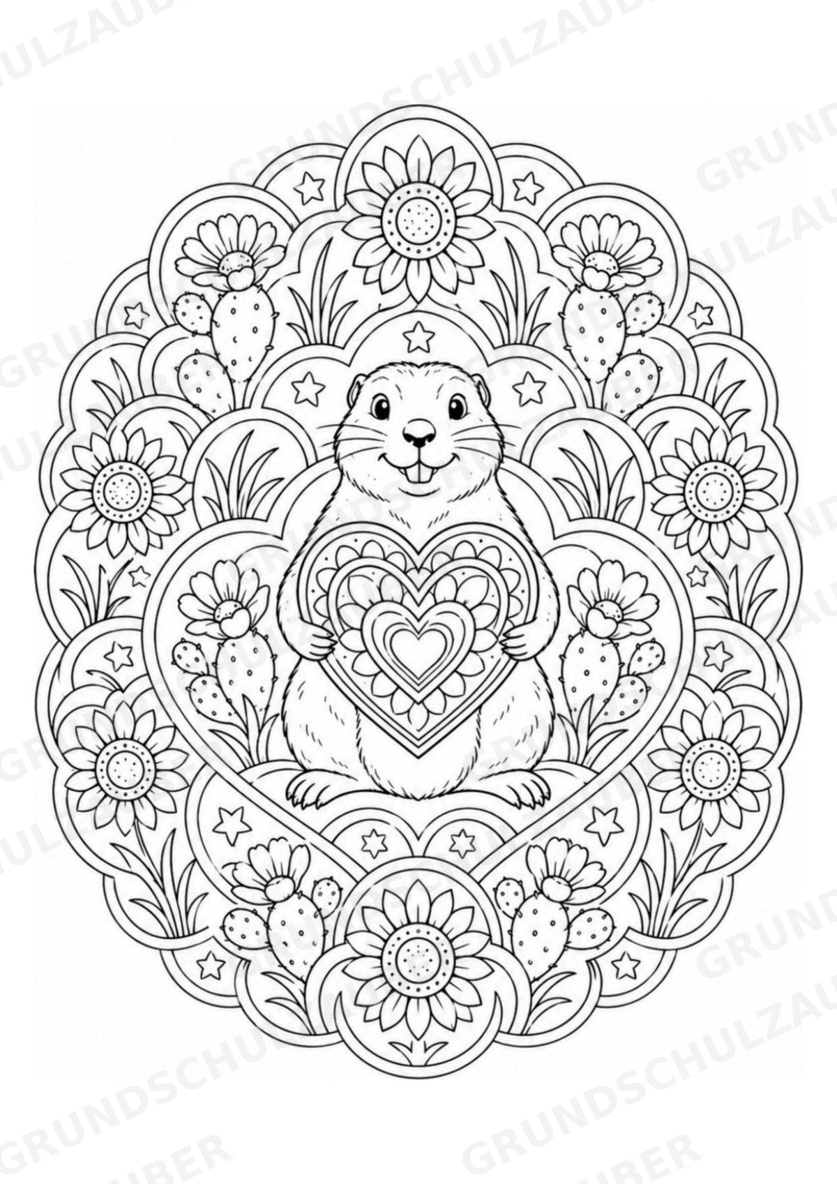 Wilder Westen Mandalas Ausmalbilder – Geschichte – 15 Malvorlagen – Materialseite 8