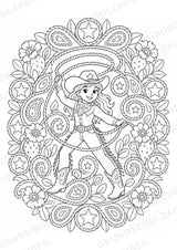 Wilder Westen Mandalas Ausmalbilder – Geschichte – 15 Malvorlagen – Materialseite 12