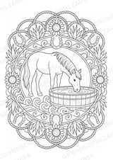 Wilder Westen Mandalas Ausmalbilder – Geschichte – 15 Malvorlagen – Materialseite 14