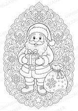 Winter Mandalas Ausmalbilder – Wetter und Jahreszeiten – 15 Malvorlagen – Materialseite 5