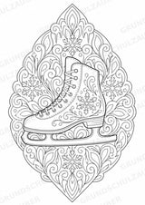 Winter Mandalas Ausmalbilder – Wetter und Jahreszeiten – 15 Malvorlagen – Materialseite 9