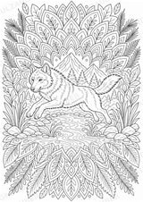 Wolf Mandalas Ausmalbilder – Tiere – 15 Malvorlagen – Materialseite 8