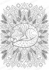 Wolf Mandalas Ausmalbilder – Tiere – 15 Malvorlagen – Materialseite 13