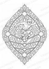Wrestling Mandalas Ausmalbilder – Sport – 15 Malvorlagen – Materialseite 5
