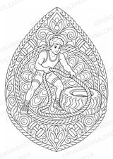 Wrestling Mandalas Ausmalbilder – Sport – 15 Malvorlagen – Materialseite 11