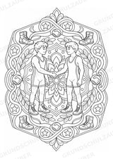Wrestling Mandalas Ausmalbilder – Sport – 15 Malvorlagen – Materialseite 14