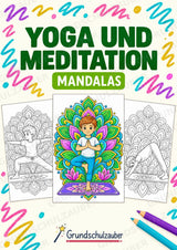 Yoga Meditation Mandalas Ausmalbilder – Sport – 15 Malvorlagen – Cover