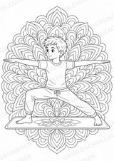 Yoga Meditation Mandalas Ausmalbilder – Sport – 15 Malvorlagen – Materialseite 4