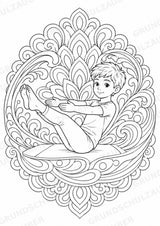 Yoga Meditation Mandalas Ausmalbilder – Sport – 15 Malvorlagen – Materialseite 9
