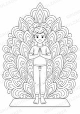 Yoga Meditation Mandalas Ausmalbilder – Sport – 15 Malvorlagen – Materialseite 13