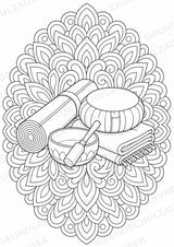 Yoga Meditation Mandalas Ausmalbilder – Sport – 15 Malvorlagen – Materialseite 16