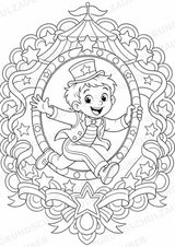 Zirkus Mandalas Ausmalbilder – Feste und Feiertage – 15 Malvorlagen – Materialseite 15