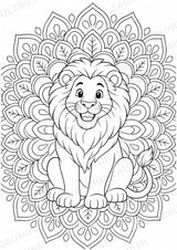Zootiere Mandalas Ausmalbilder – Tiere – 15 Malvorlagen – Materialseite 3