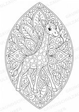 Zootiere Mandalas Ausmalbilder – Tiere – 15 Malvorlagen – Materialseite 4