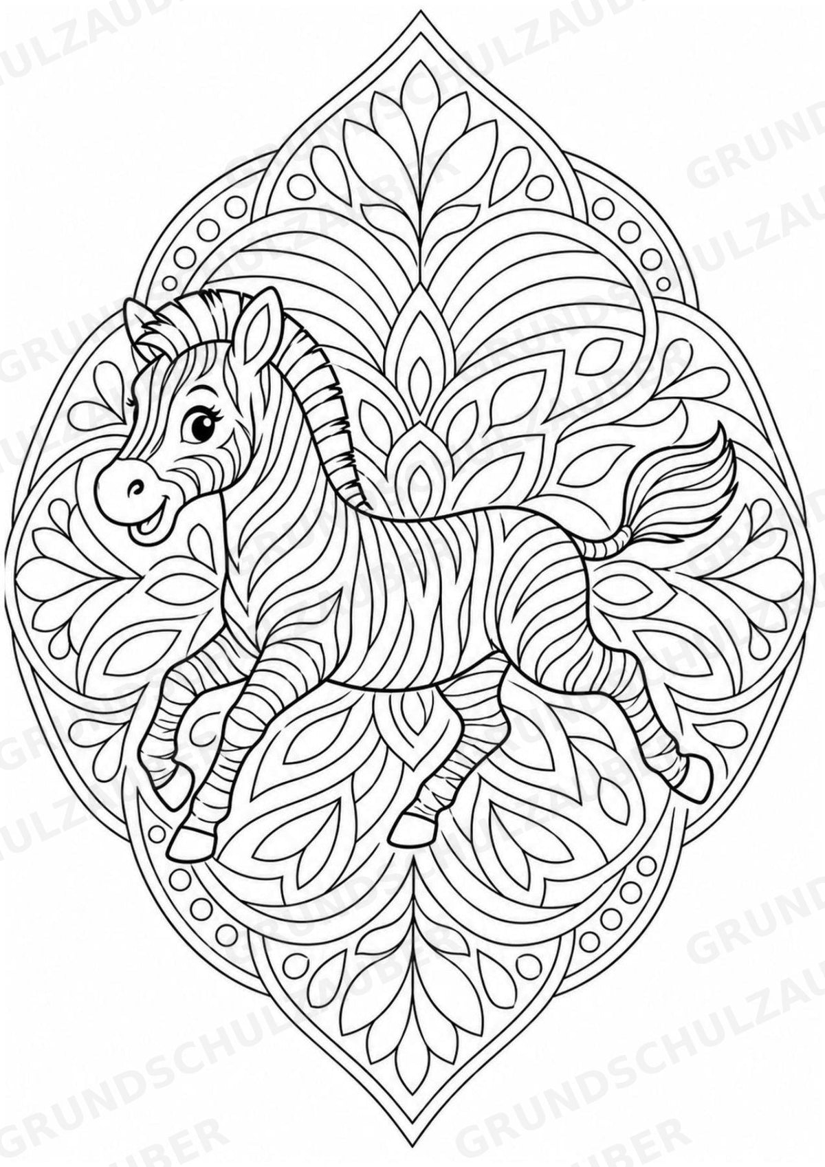 Zootiere Mandalas Ausmalbilder – Tiere – 15 Malvorlagen – Materialseite 5