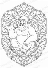 Zootiere Mandalas Ausmalbilder – Tiere – 15 Malvorlagen – Materialseite 6