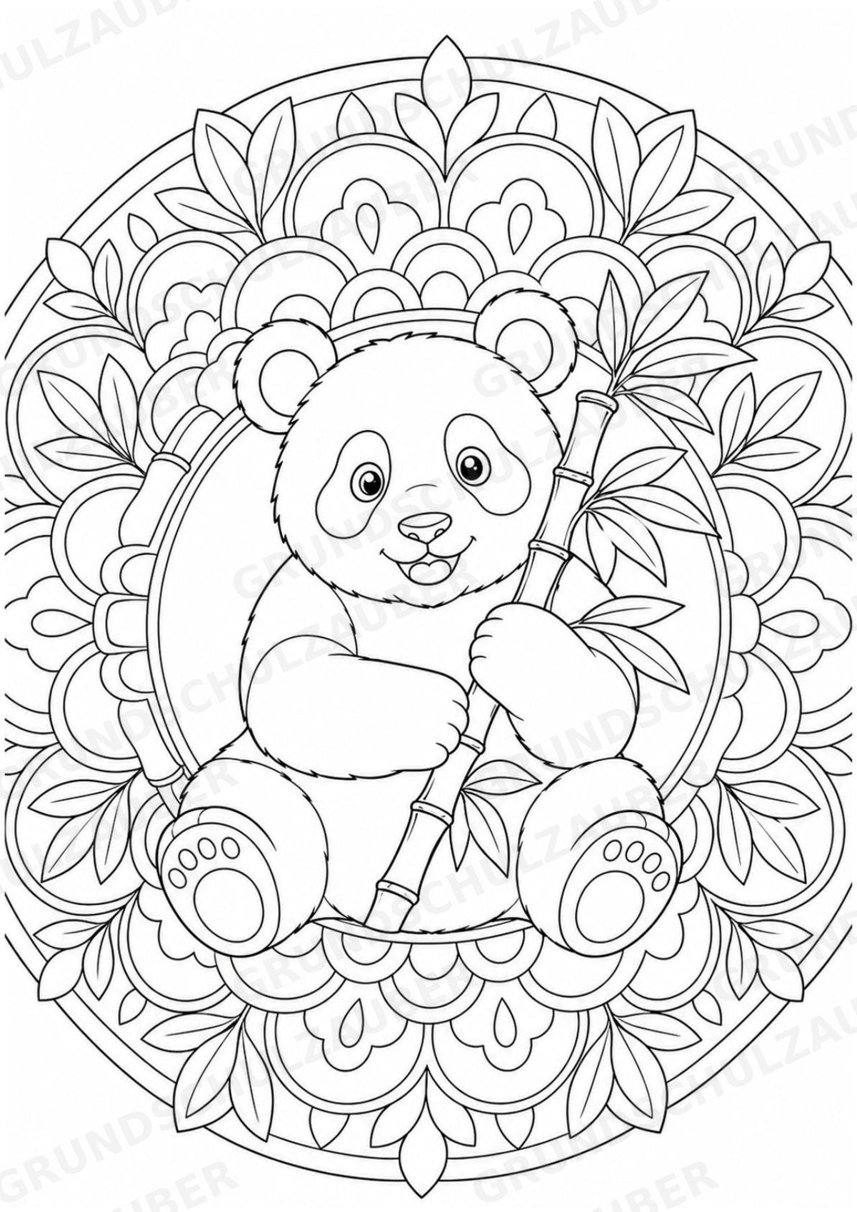 Zootiere Mandalas Ausmalbilder – Tiere – 15 Malvorlagen – Materialseite 7